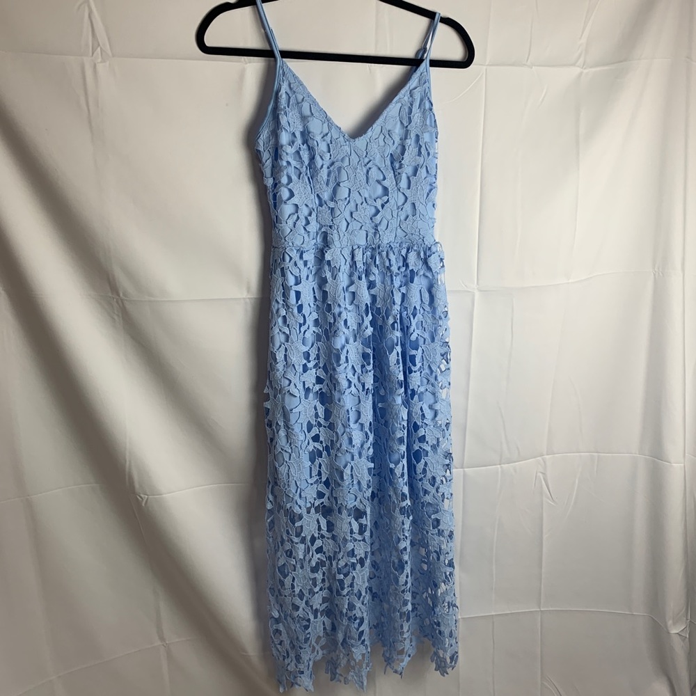 Baby blue lace dress